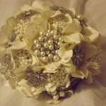 Pearl And Rhinestone Brooch Bouquet