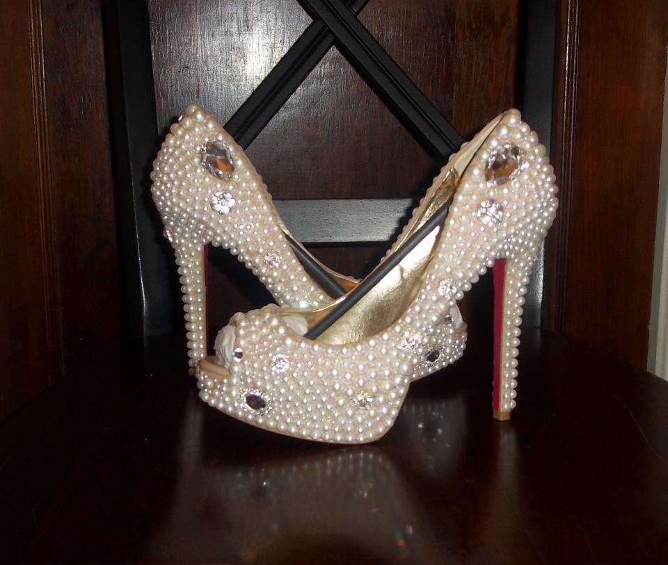 Crystal & Pearl Wedding Shoes